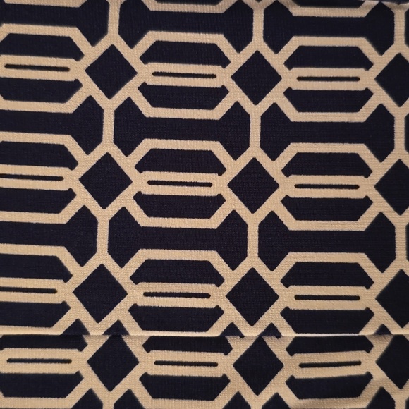 R&K BRAND WOMEN'S NAVY BLUE & WHITE ASYMMETRICAL SLEEVELESS SUMMER DRESS SIZE 12 - Picture 6 of 16